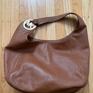 Michael Kors Tan Leather Shoulder Bag